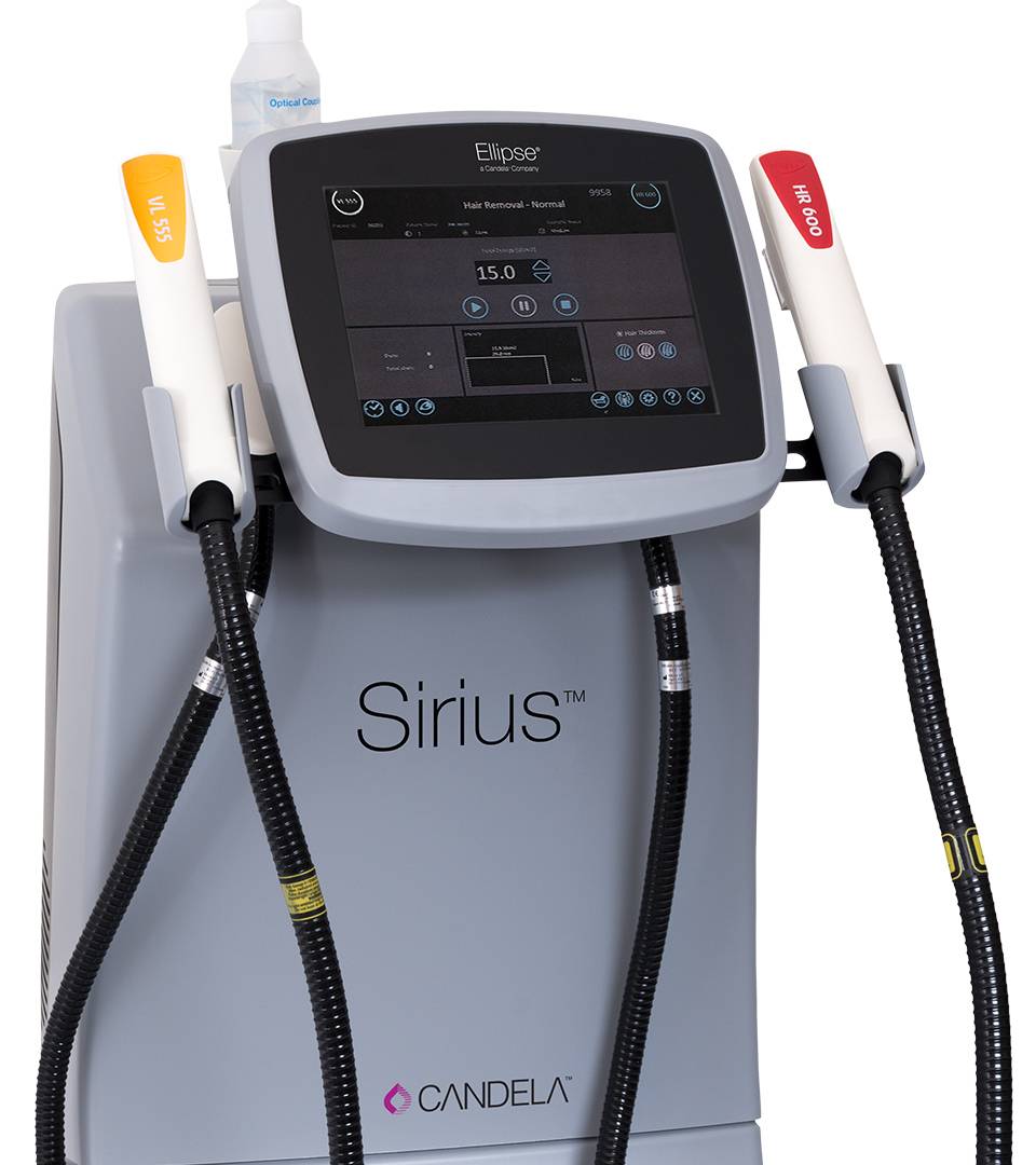 Platforma IPL Sirius Candela pentru fotorejuvenare, epilare definitiva, leziuni vasculare