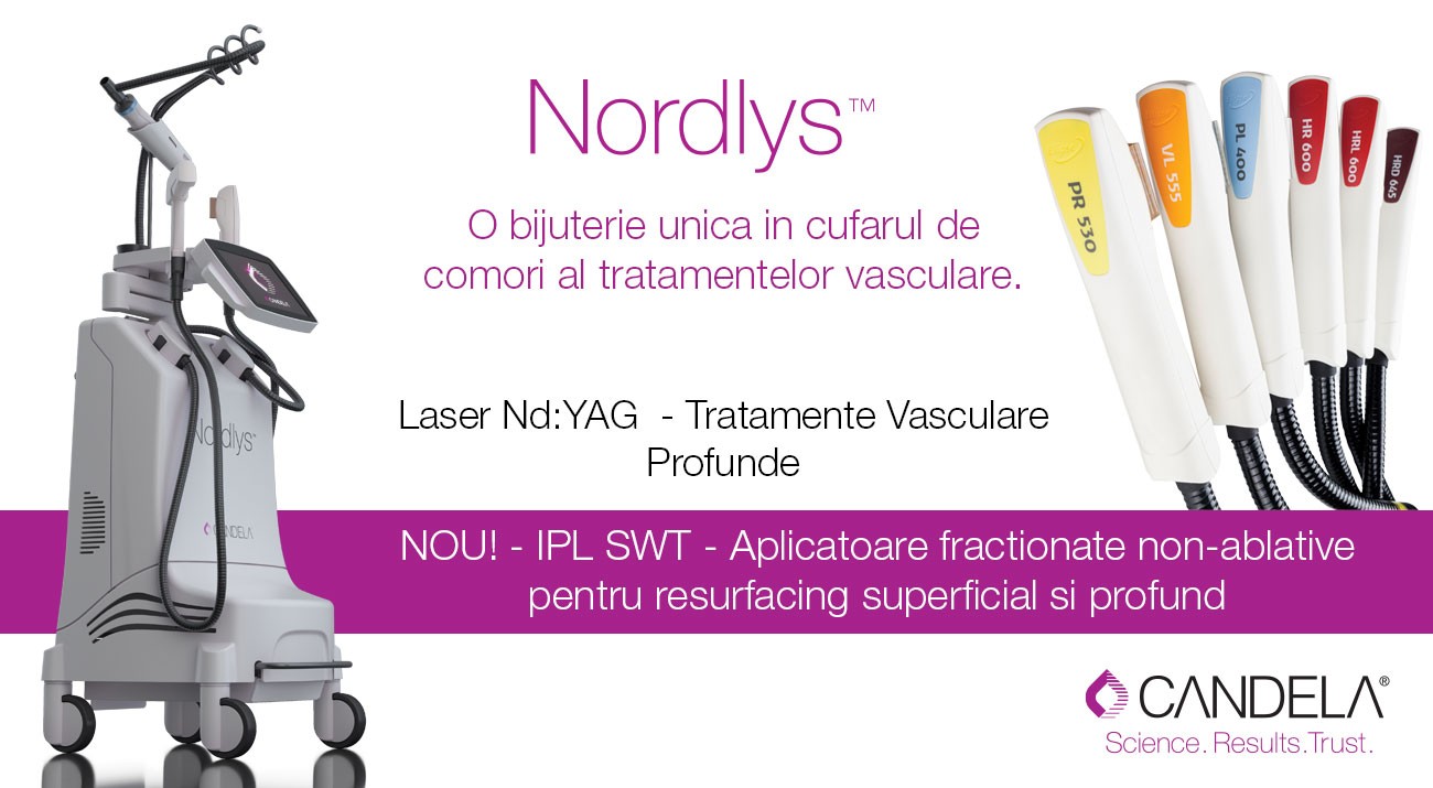 Nordlys - Noi Tehnologii SWT si NdYAG pentru tratamentul leziunilor vasculare profunde.